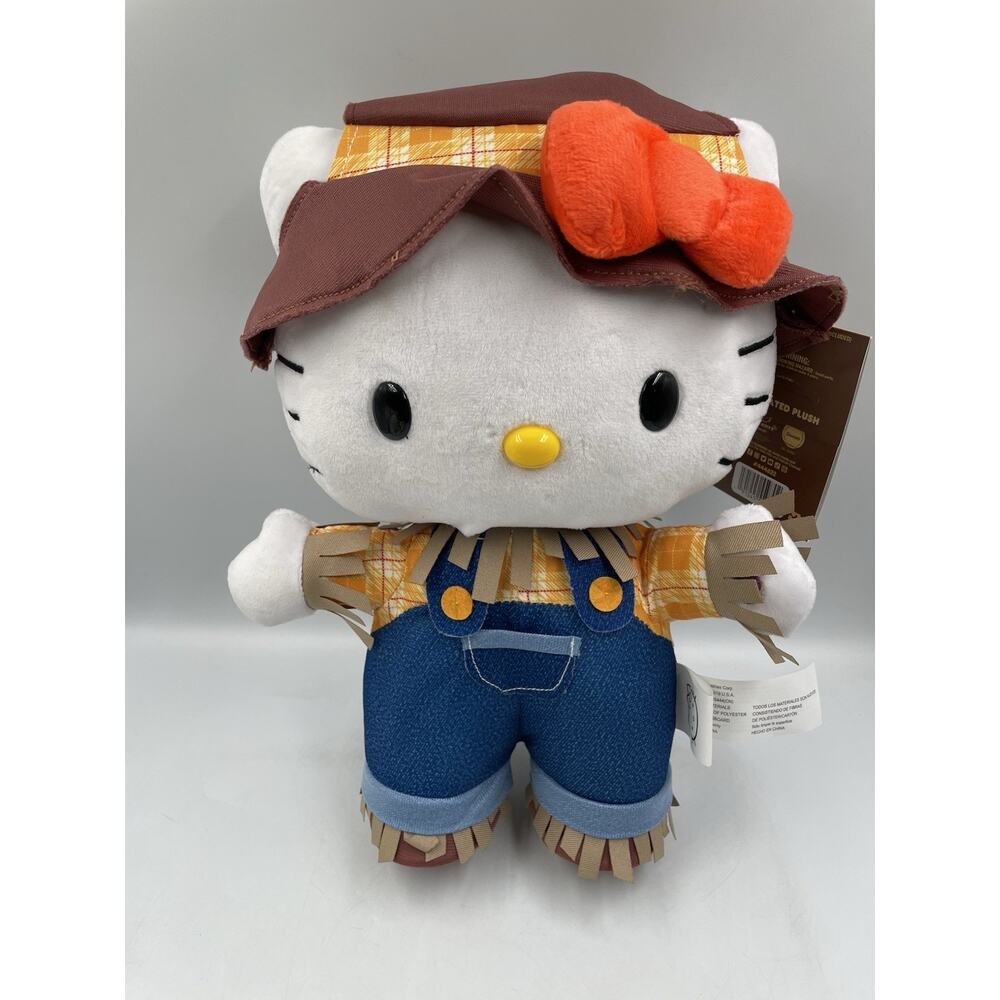 NEW GEMMY Hello Kitty Halloween Harvest Scarecrow Side Stepper CVS 2025 NWT